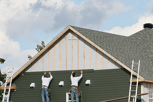 Professional Emergency Siding Repair technician working in Anderson, IN